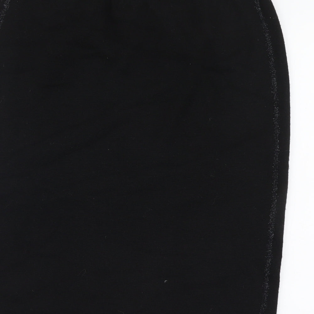 LUCIA Womens Black Acrylic Straight & Pencil Skirt Size M