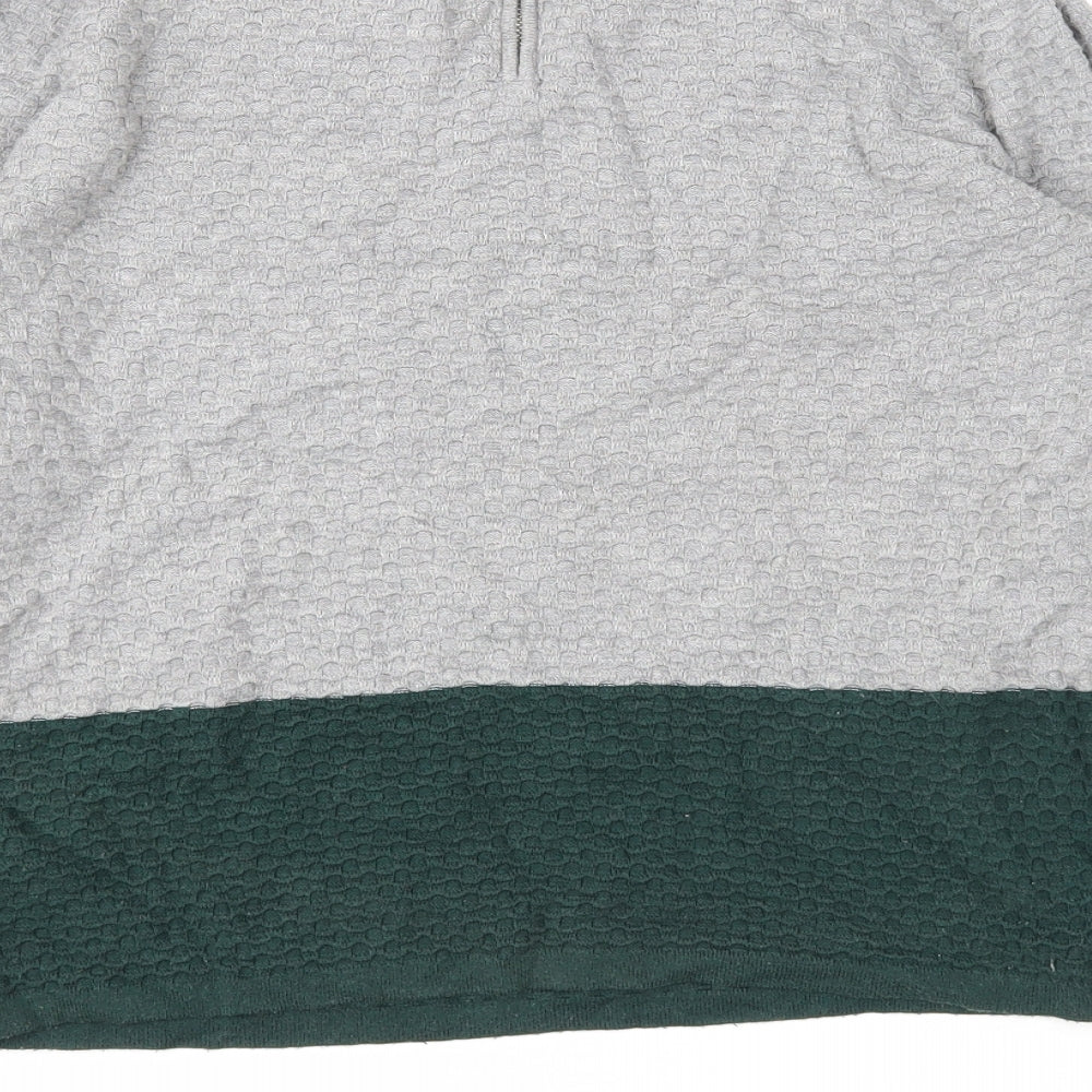 NEXT Womens Grey Round Neck Cotton Pullover Jumper Size 10
