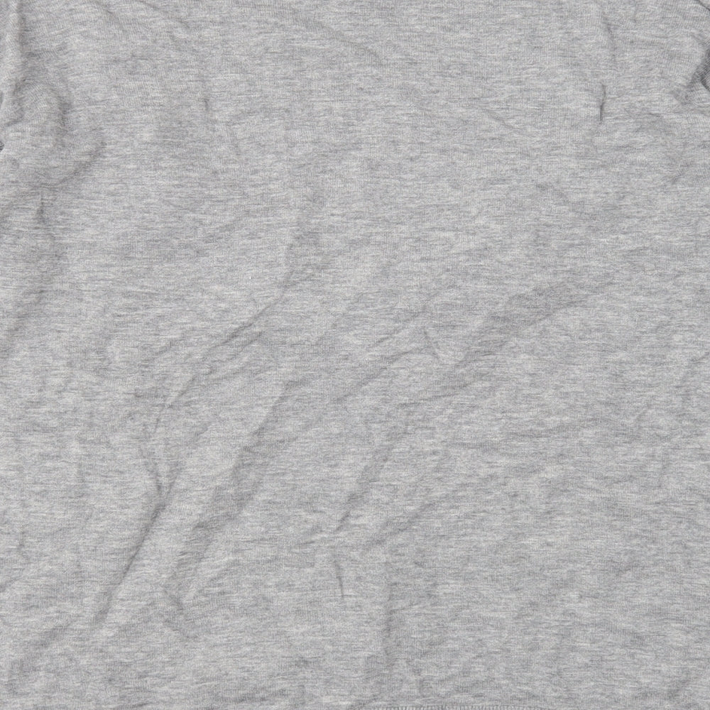 H&M Womens Grey Round Neck Polyamide Pullover Jumper Size XS