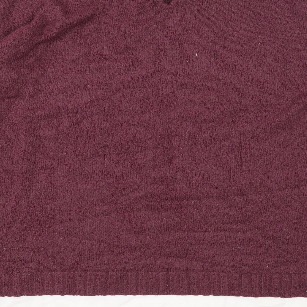 Peacocks Womens Pink Round Neck Cotton Pullover Jumper Size XL