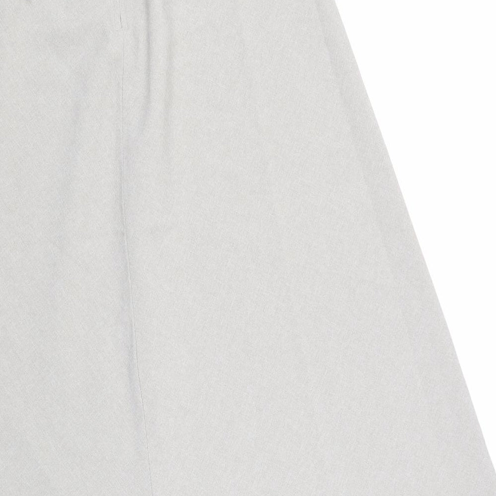 Topics Womens Beige Polyester Swing Skirt Size 10 Zip