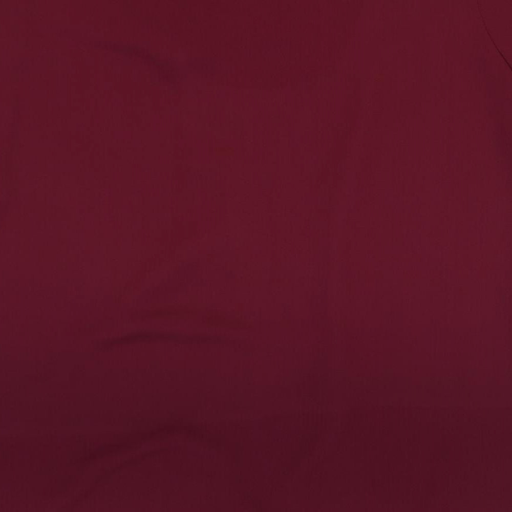 Berkertex Womens Purple Polyester Basic Blouse Size 16 V-Neck