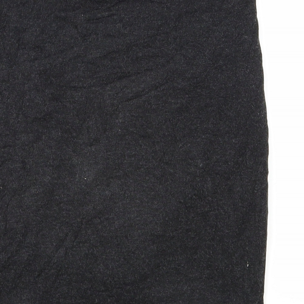Zara Womens Grey Polyester Bandage Skirt Size S