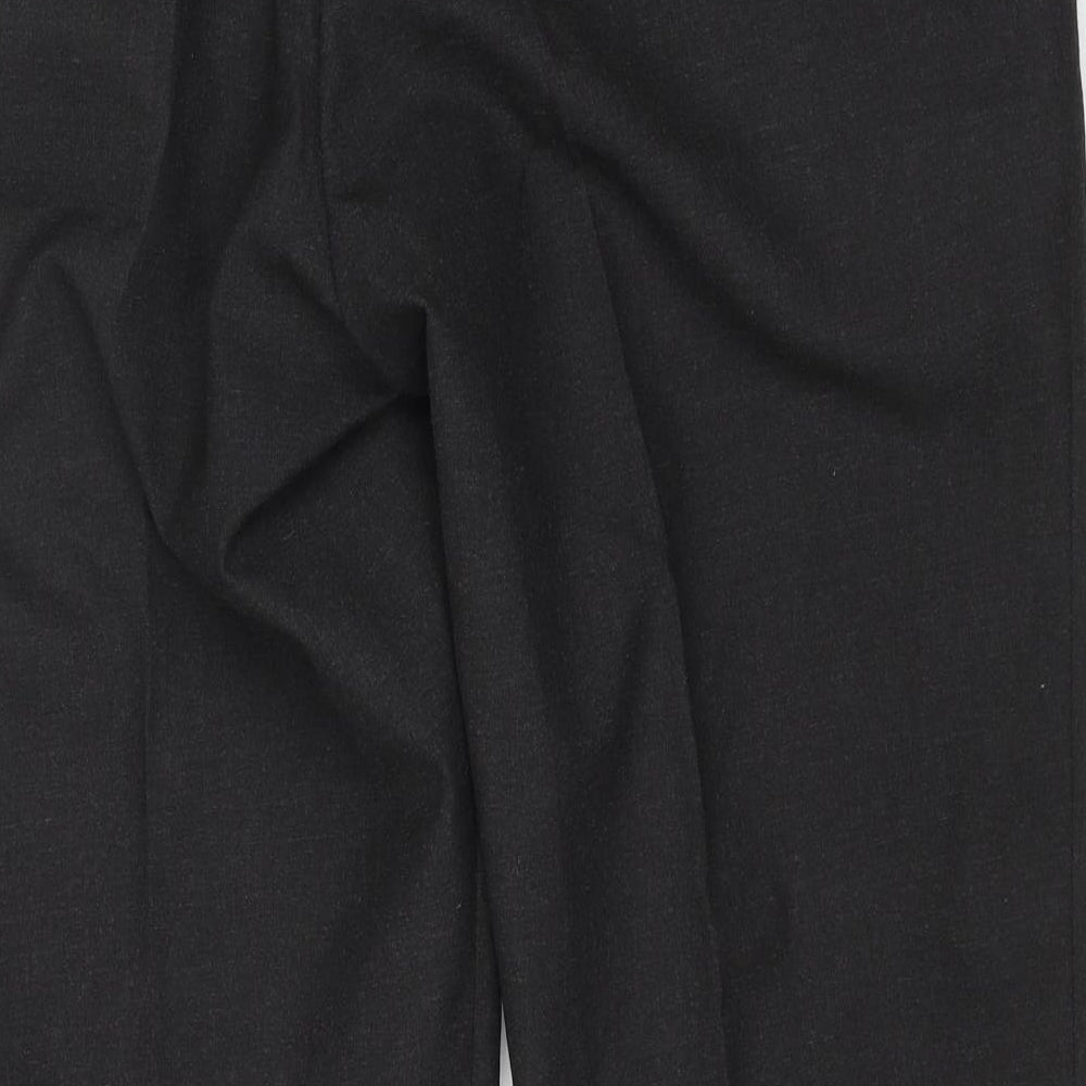 Williams Mens Grey Polyester Trousers Size 40 in L29 in Regular Zip