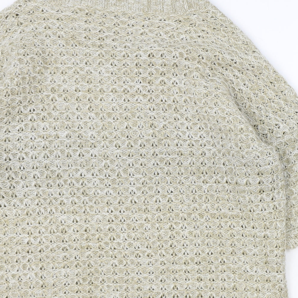 Atmosphere Womens Brown V-Neck Acrylic Cardigan Jumper Size 6