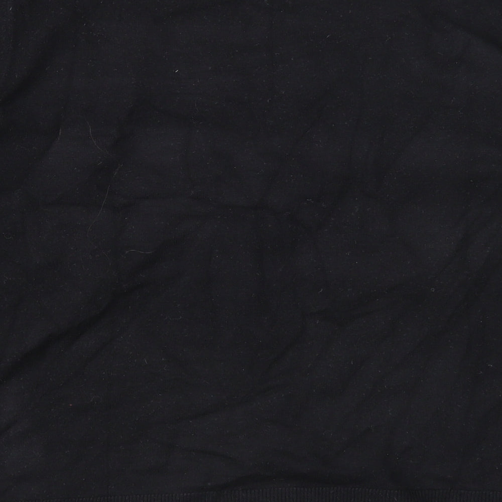 Principles Womens Black Round Neck Geometric Viscose Pullover Jumper Size 14