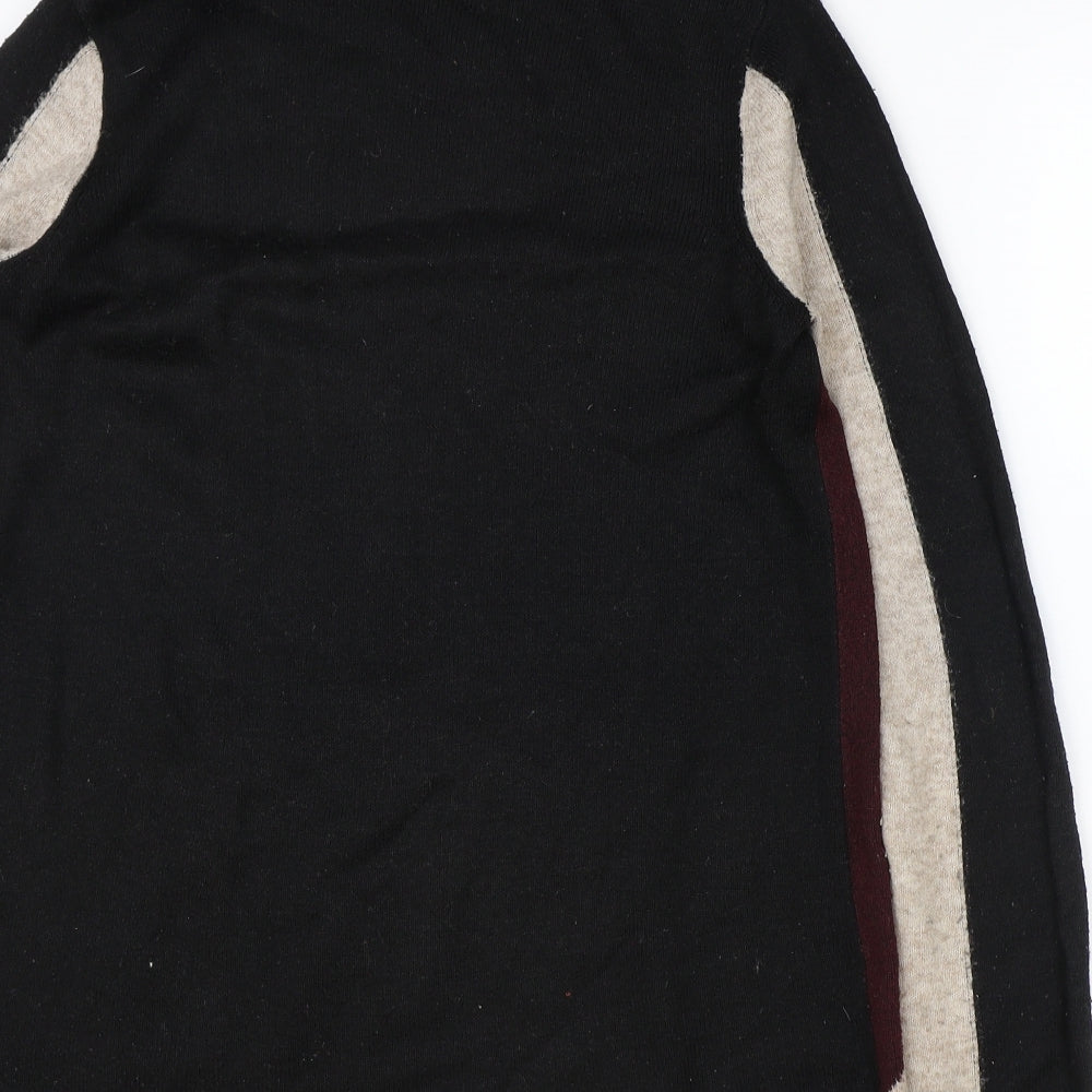 Wallis Womens Multicoloured Roll Neck Geometric Acrylic Pullover Jumper Size S - Colour Block