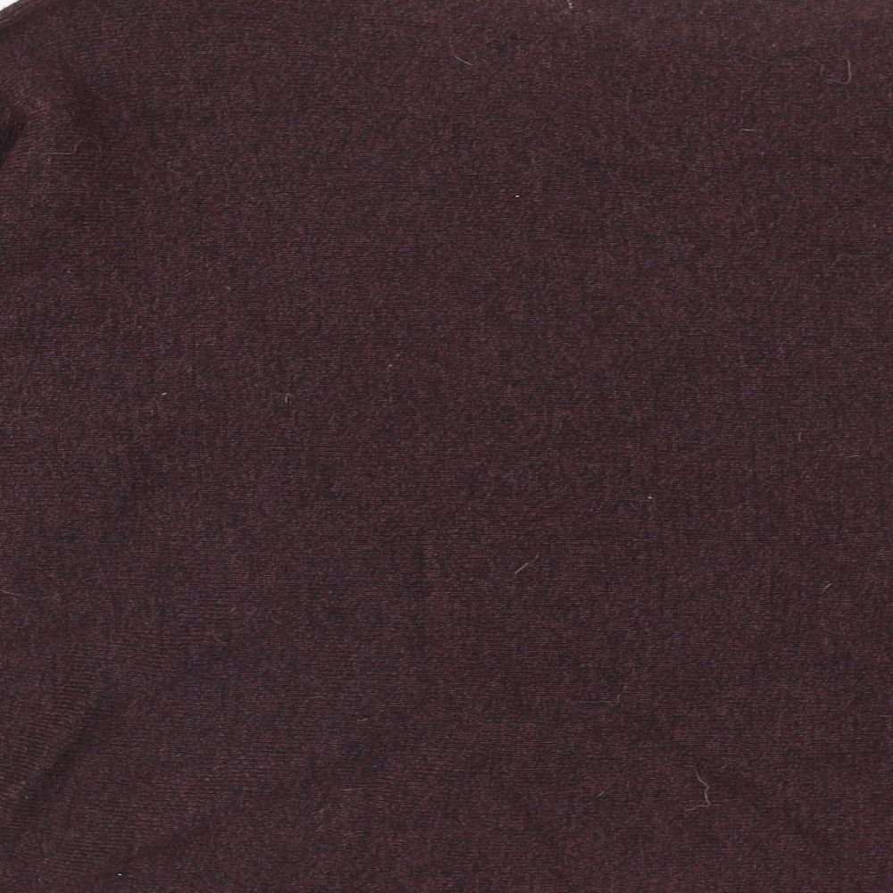 H&M Womens Purple Round Neck Polyester Pullover Jumper Size S
