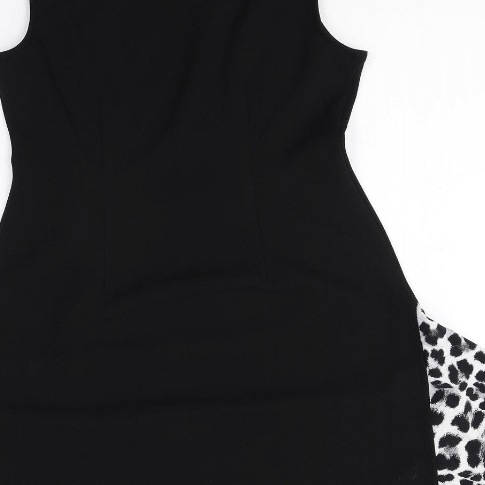 River Island Womens Black Polyester A-Line Size S Round Neck Pullover