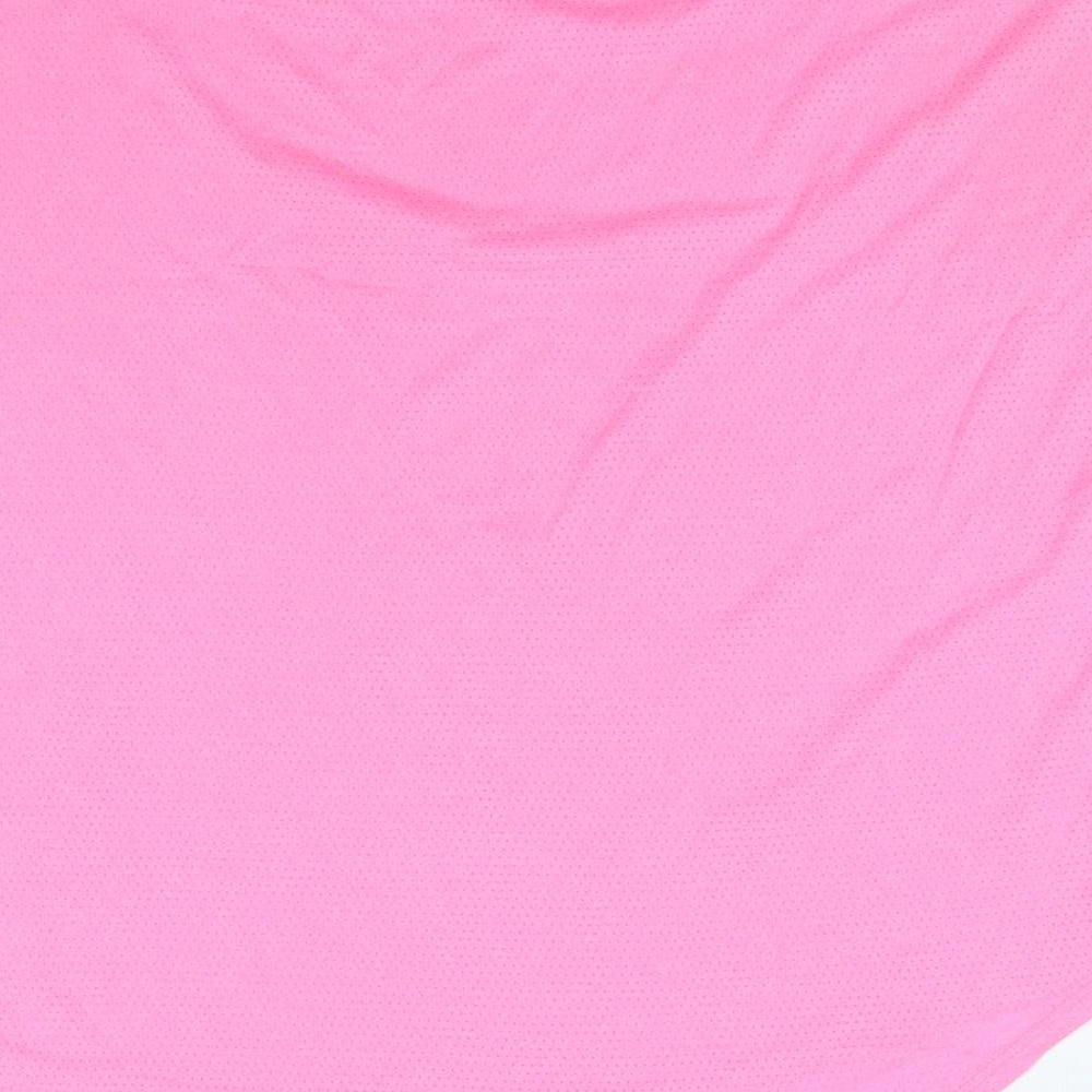 Gina Tricot Womens Pink Polyester Basic T-Shirt Size S Boat Neck Pullover