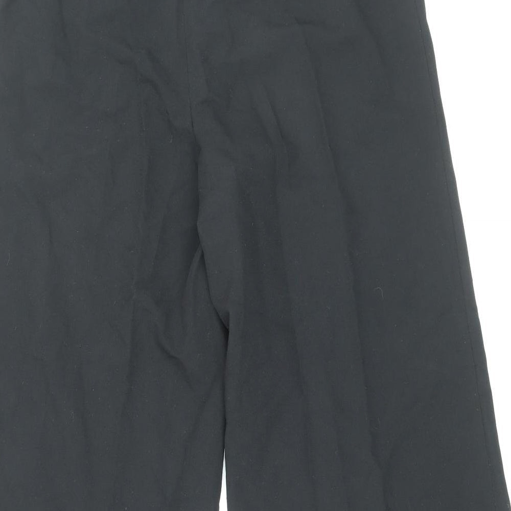 Miss Selfridge Womens Black Polyester Capri Trousers Size 8 Regular Zip