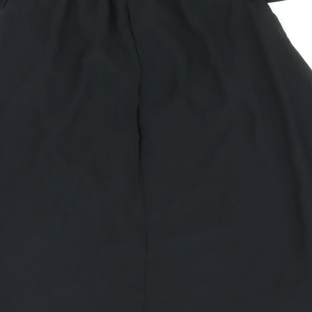 Missguided Womens Black Polyester Trapeze & Swing Size 4 Off the Shoulder Pullover