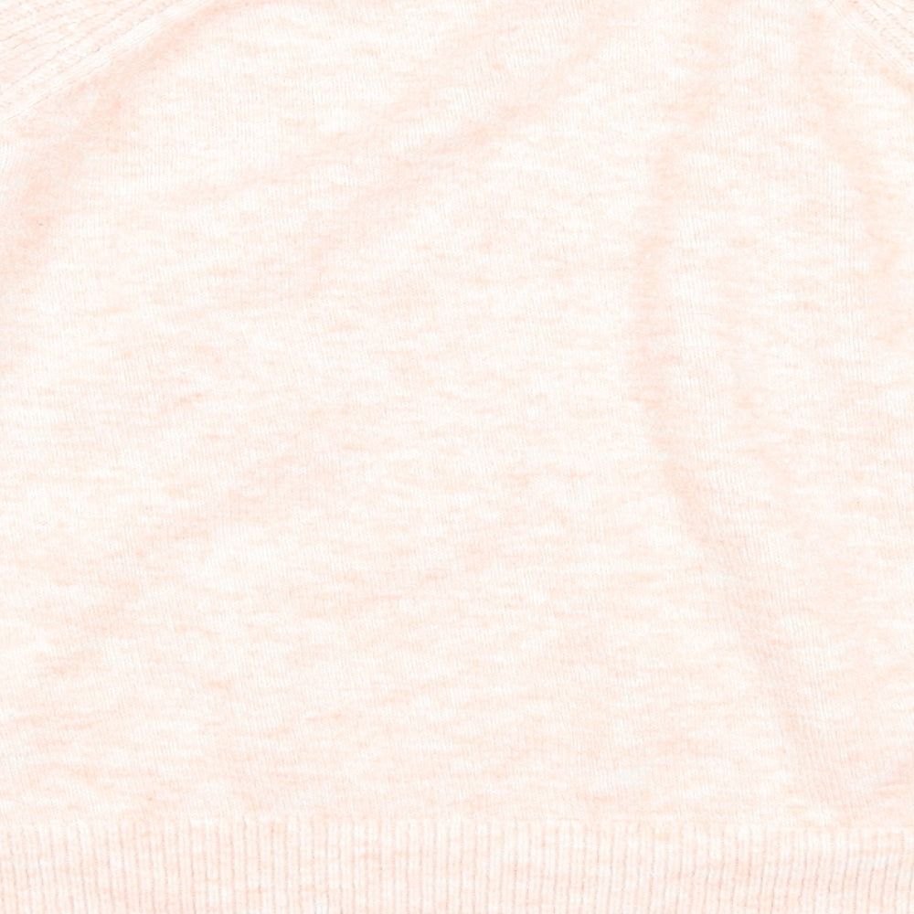 Garfield & Marks Womens Pink Round Neck Acrylic Pullover Jumper Size L