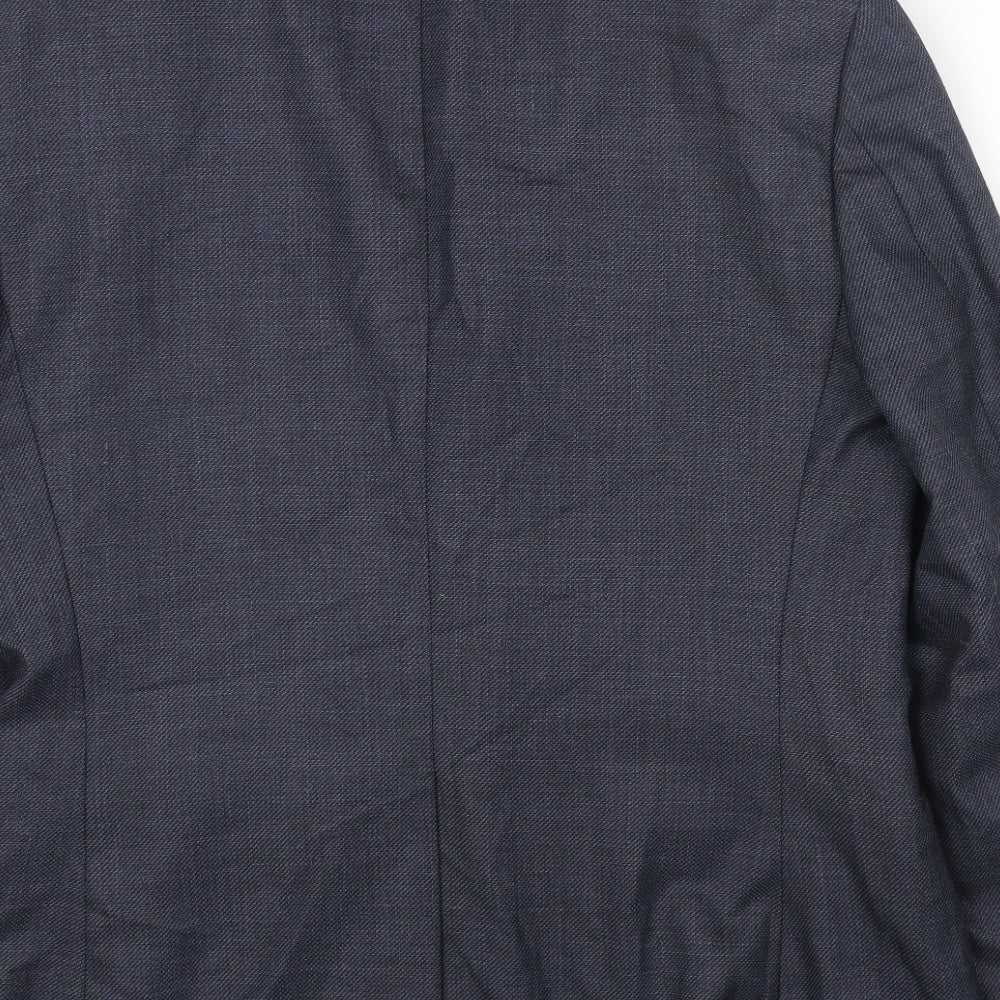 JACK REID Mens Blue Polyester Jacket Blazer Size 42 Regular
