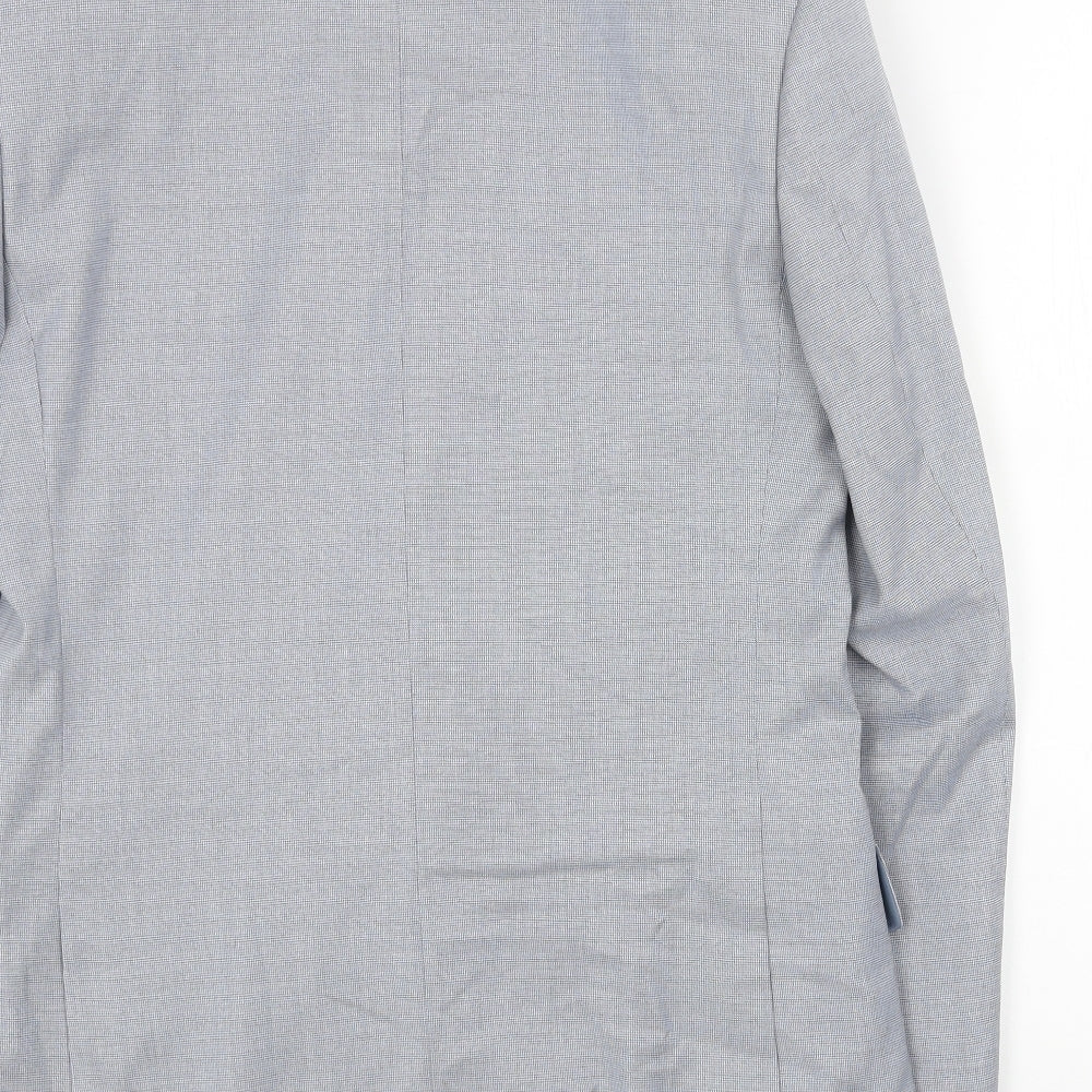 Marks & Spencer Mens Blue Polyester Jacket Blazer Size 36 Regular