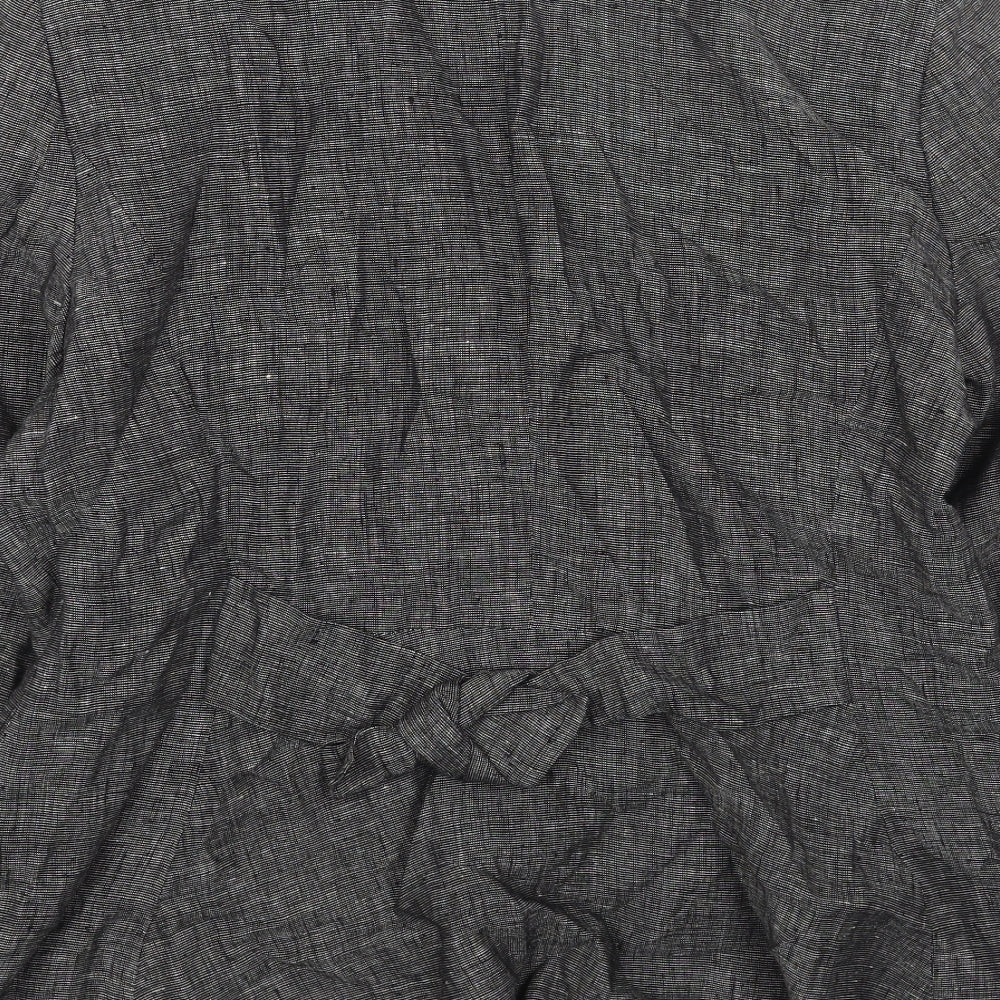BANDOLERA Womens Grey Jacket Blazer Size 16 Button