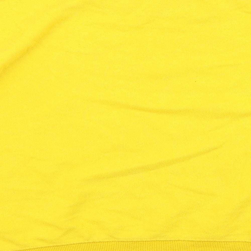 H&M Mens Yellow Cotton Pullover Sweatshirt Size M - Love