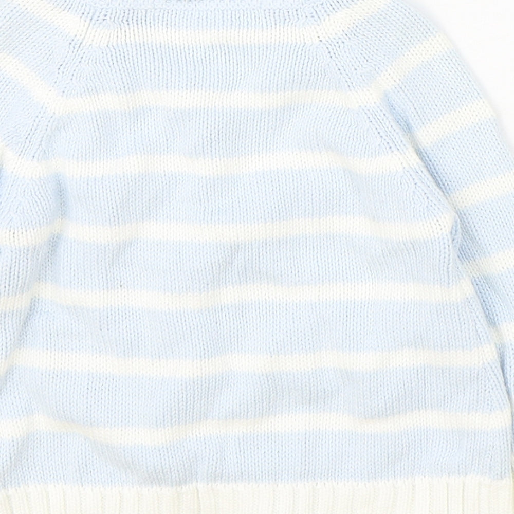 Powell Craft Boys Blue Striped Jacket Size 12-18 Months Button