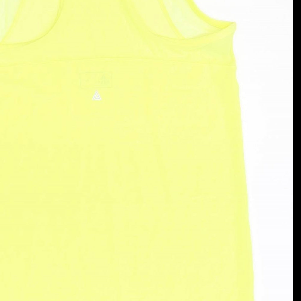 NEXT Womens Yellow Polyester Basic Tank Size 10 Round Neck