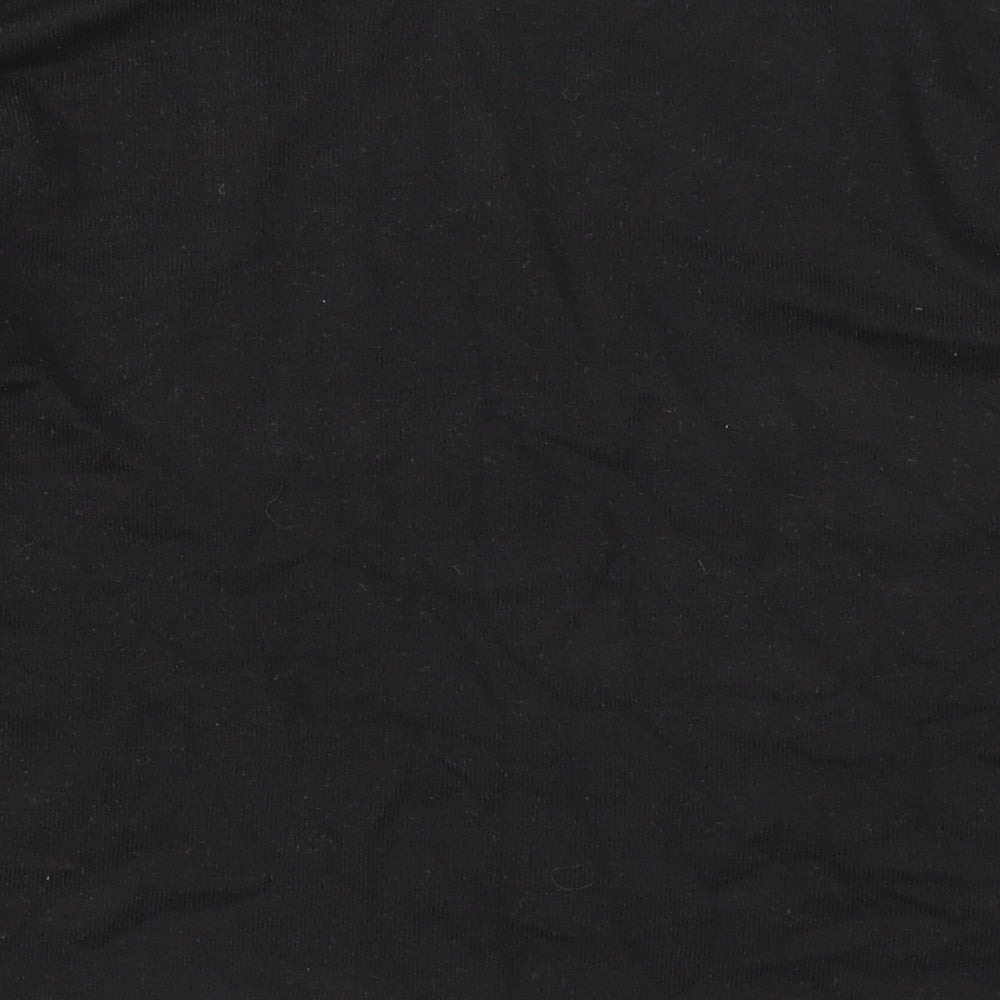 GolleHaug Womens Black Round Neck Modal Pullover Jumper Size 10