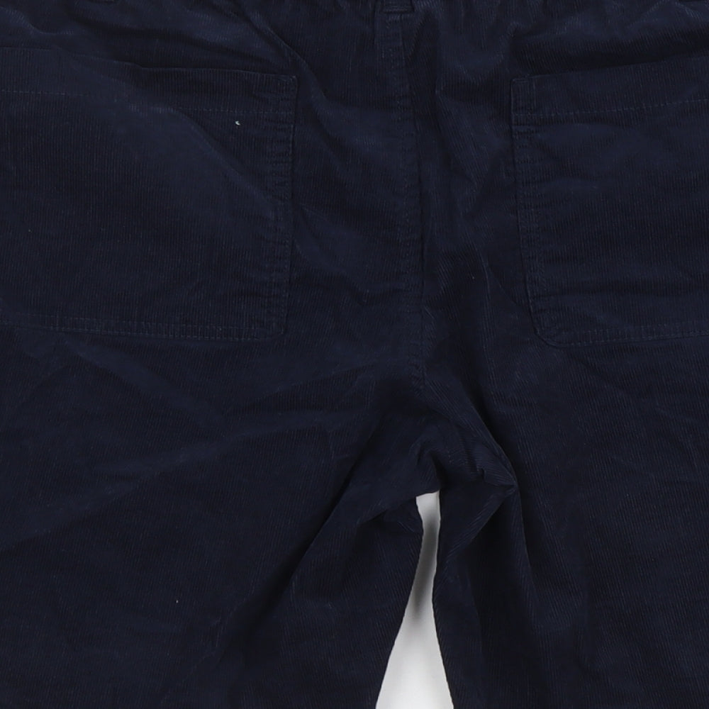 Marks & Spencer Womens Blue Cotton Chino Shorts Size 2XL L9 in Regular Button