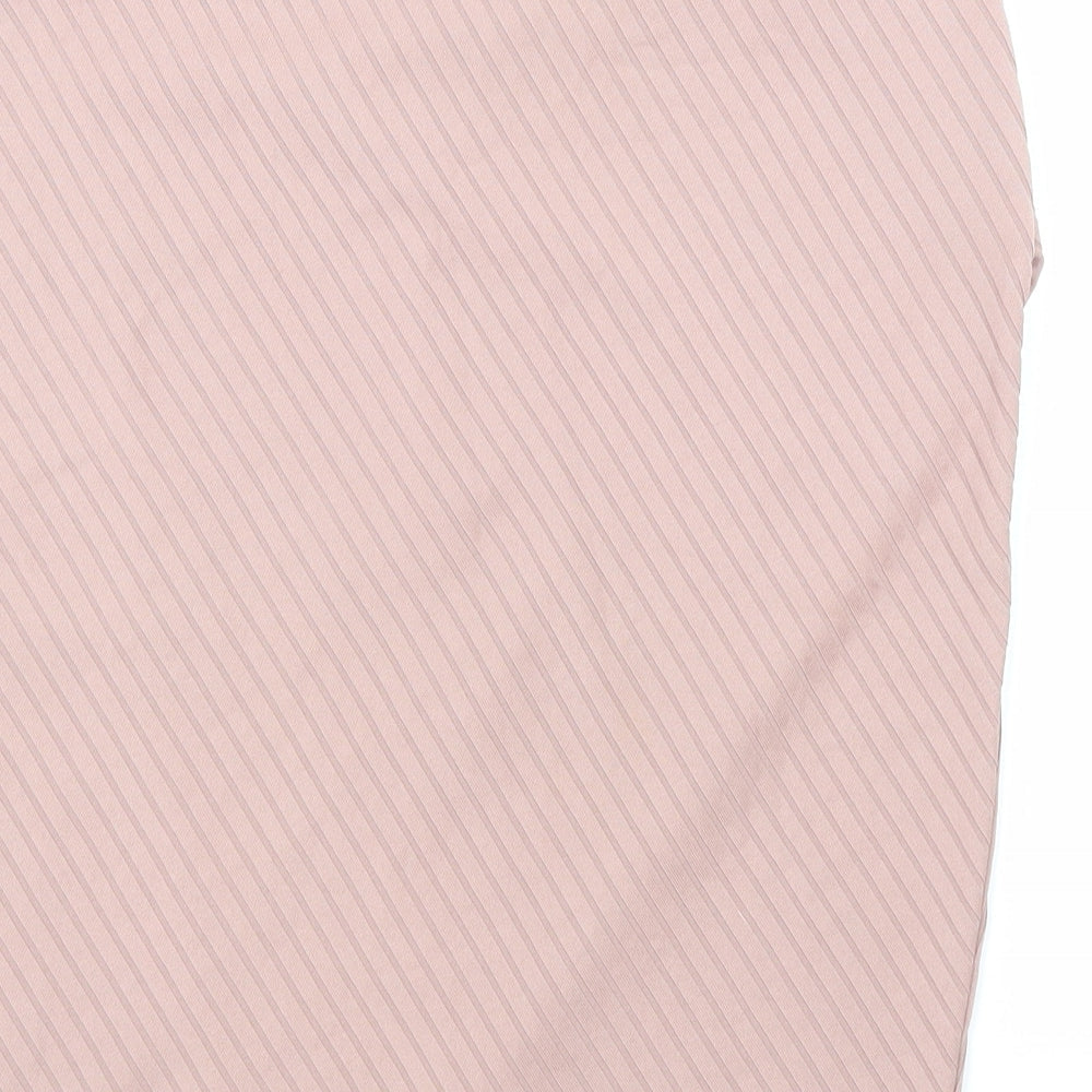 Innocence Womens Pink Polyester Straight & Pencil Skirt Size 14 Hook & Loop