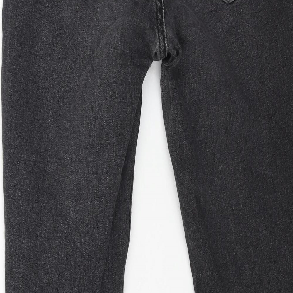 Marks & Spencer Womens Beige Cotton Skinny Jeans Size 10 L26 in Regular Button