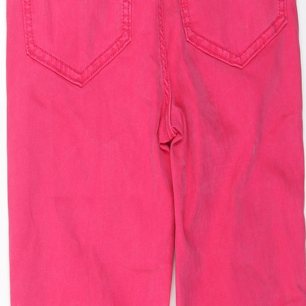 Marks and Spencer Womens Pink Cotton Skinny Jeans Size 6 L21 in Regular Button