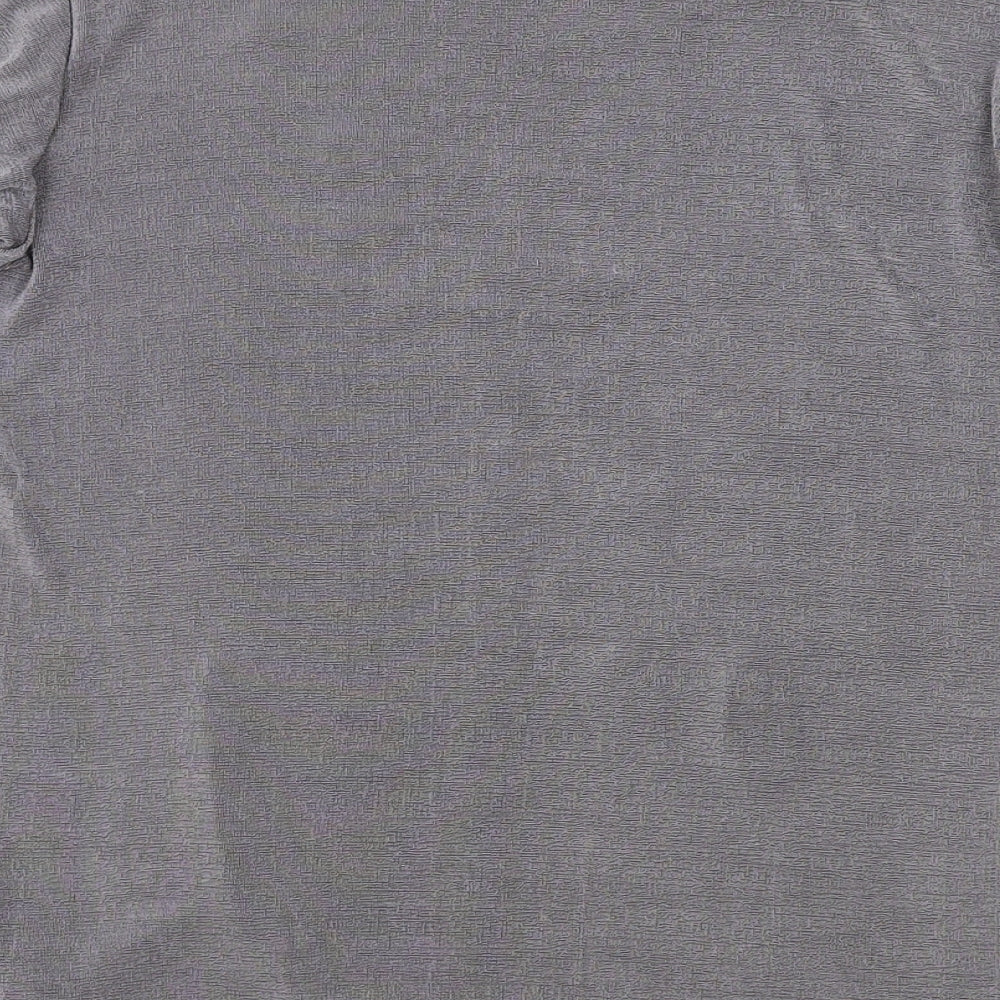 Citrus Womens Brown Polyester Basic T-Shirt Size M Round Neck
