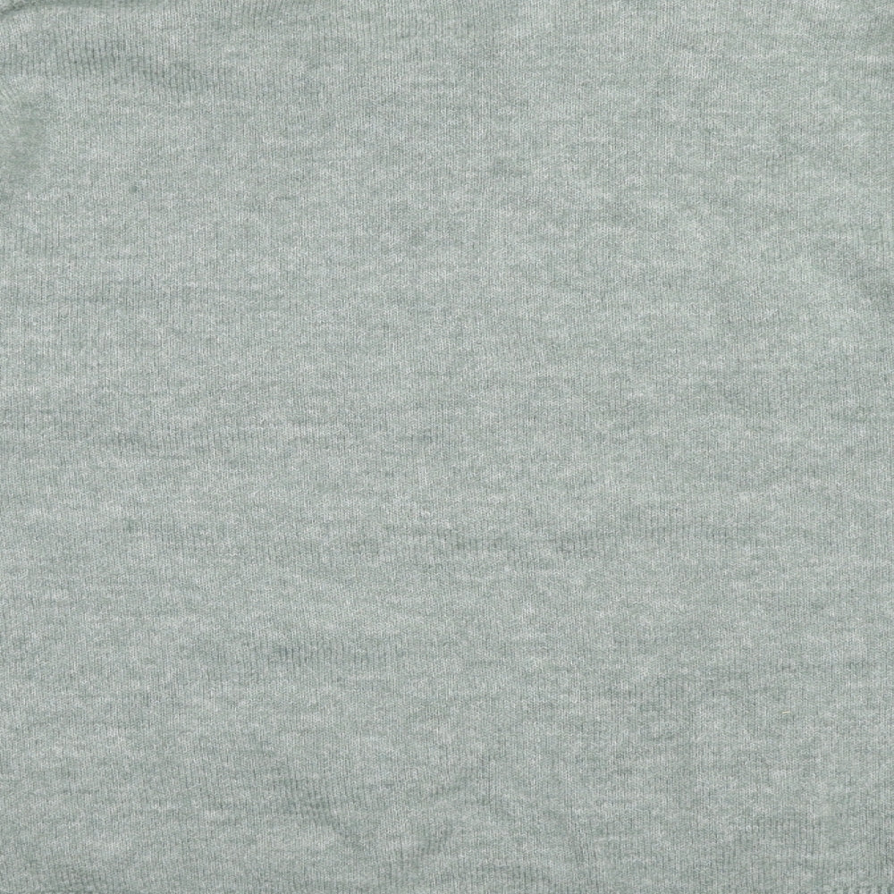 H&M Womens Green Round Neck Polyester Pullover Jumper Size XL