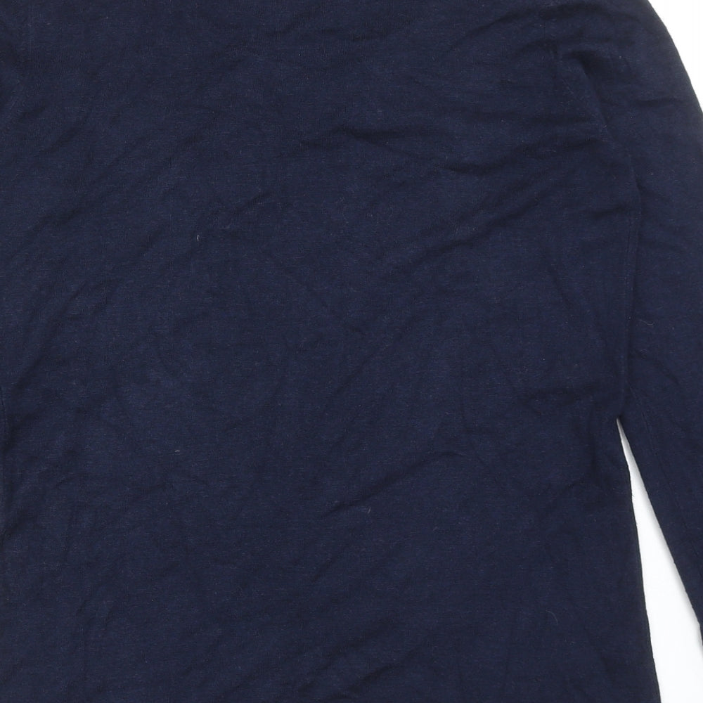 ESpirit Womens Blue Round Neck Acrylic Pullover Jumper Size M
