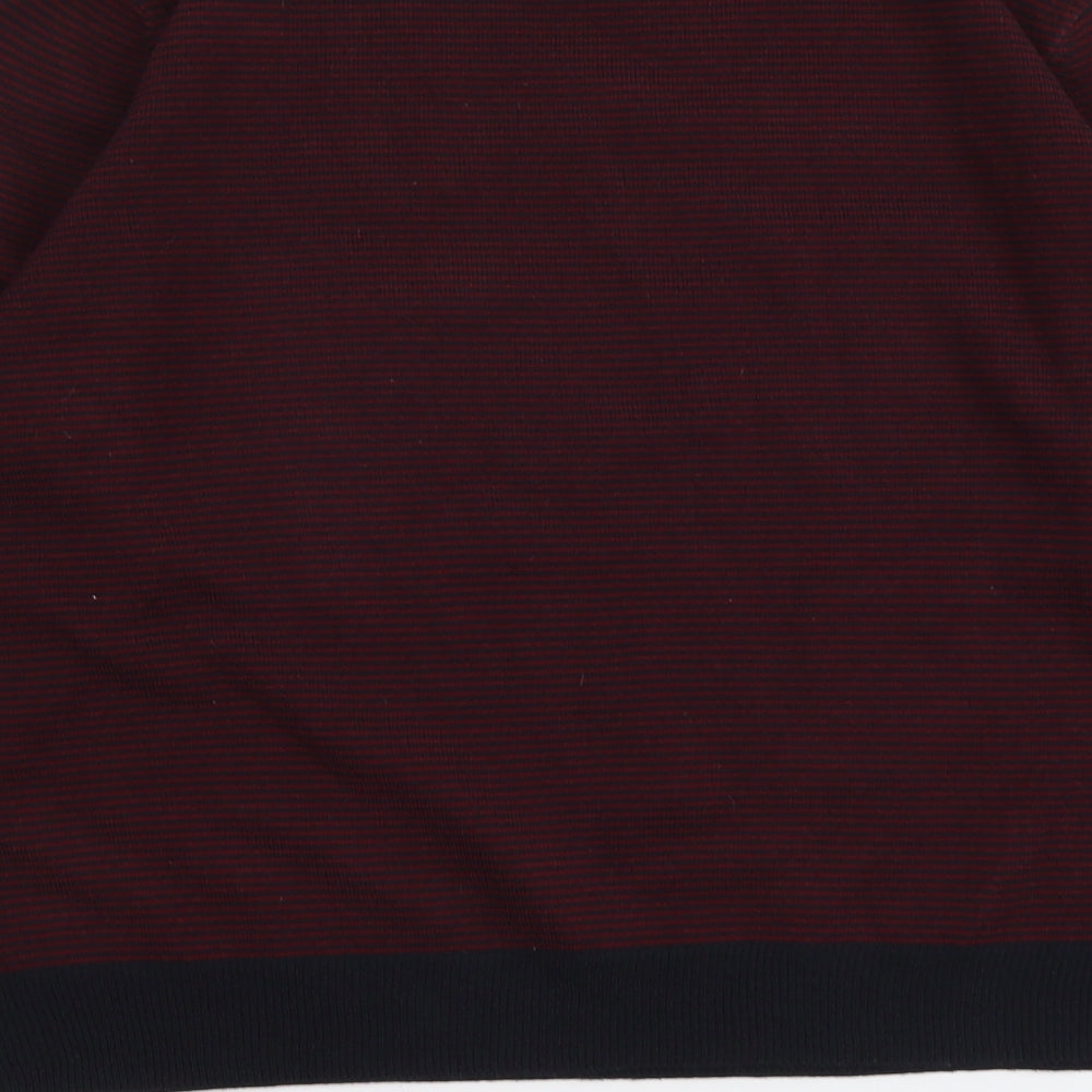 Marks & Spencer Mens Purple Round Neck Acrylic Pullover Jumper Size XL Long Sleeve