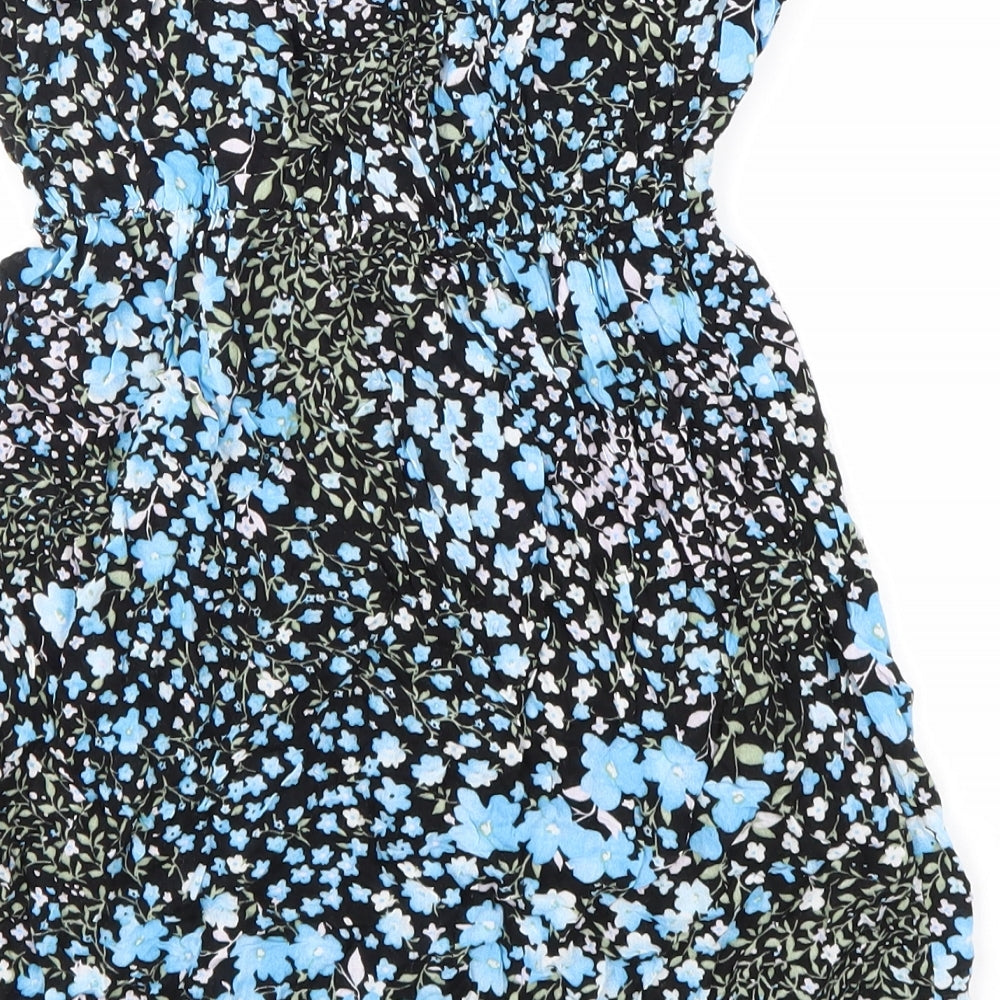 Miso Womens Multicoloured Geometric Viscose Basic Tank Size 12 Off the Shoulder