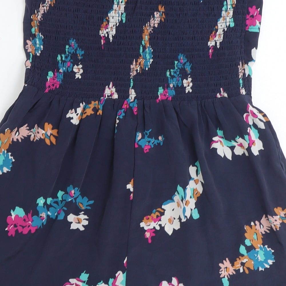 American Eagle Outfitters Womens Blue Geometric Polyester Playsuit One-Piece Size 8 Pullover