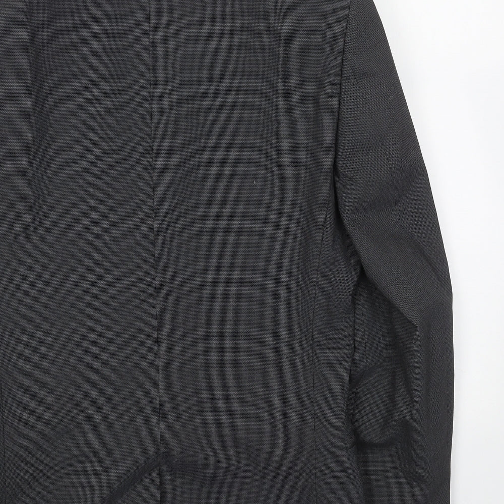 NEXT Mens Grey Polyester Jacket Blazer Size 36 Regular