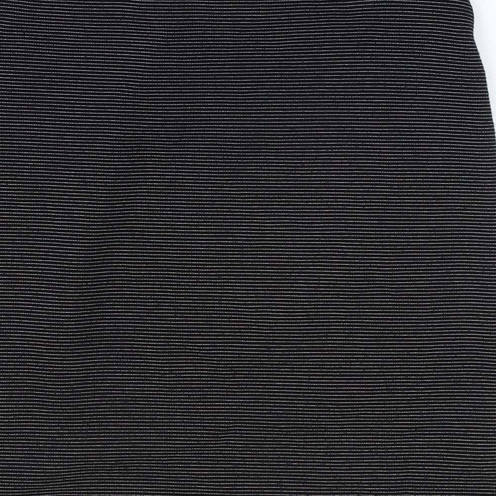 Preworn Womens Black Polyester Straight & Pencil Skirt Size 32 in