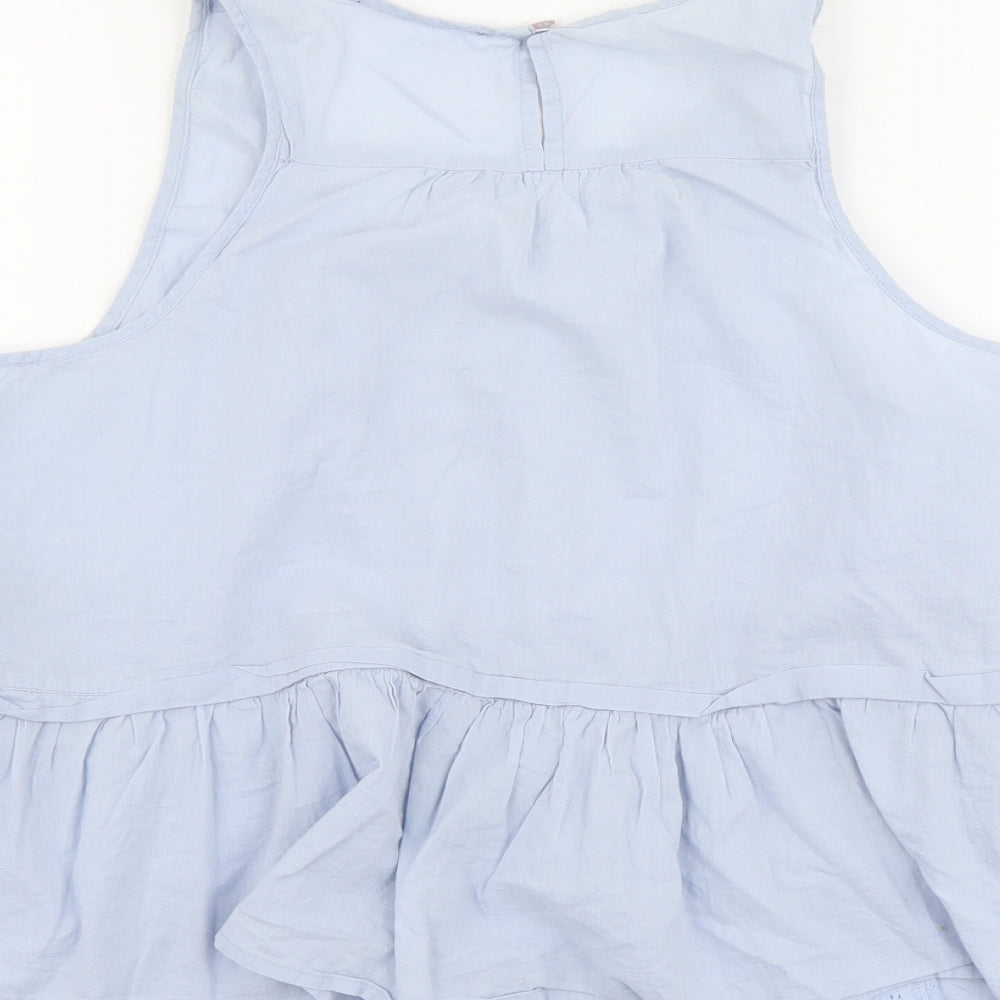 Atmosphere Womens Beige Cotton Basic Tank Size 14 Round Neck
