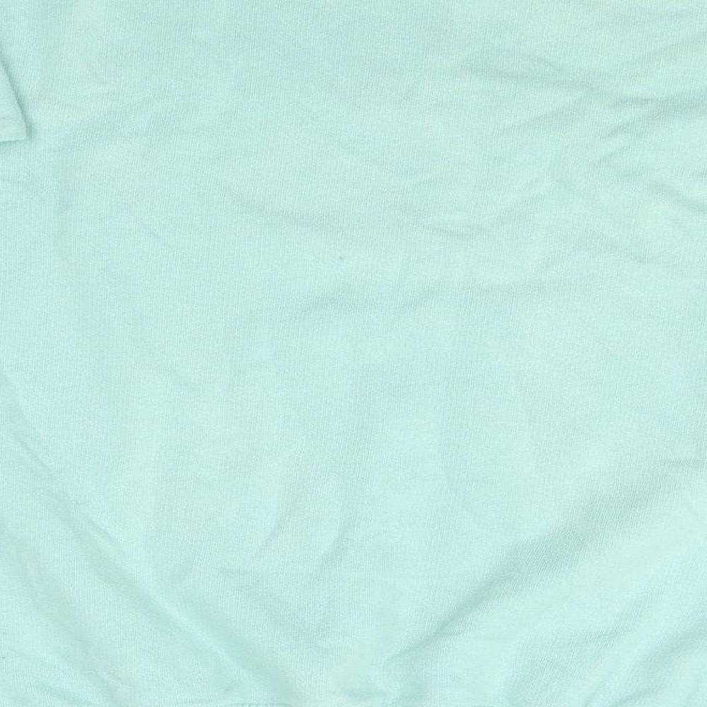 Preworn Womens Blue Round Neck Cotton Pullover Jumper Size 8