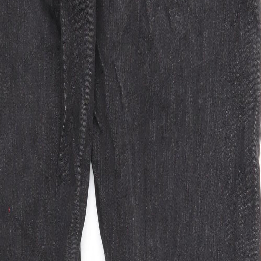 Preworn Womens Black Cotton Skinny Jeans Size 27 in Regular Zip