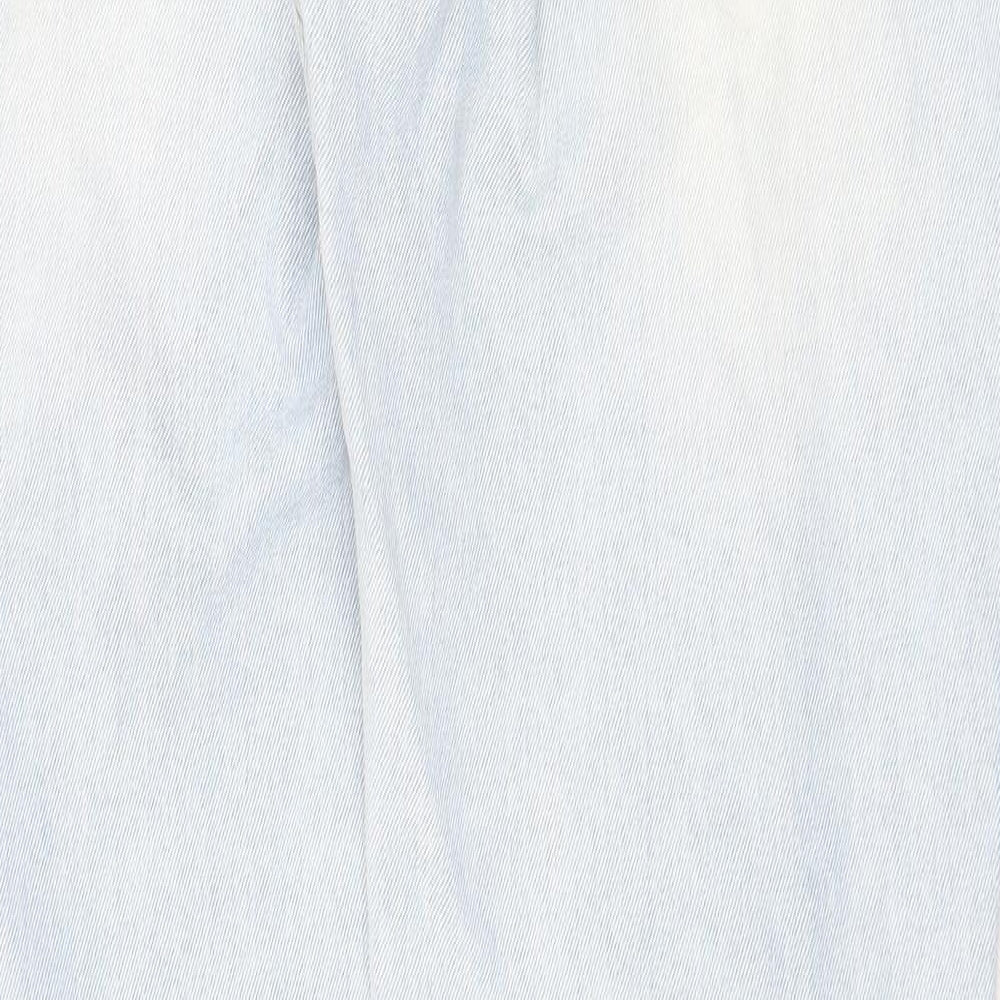 Denim Womens Blue Cotton Straight Jeans Size 34 in Regular Zip
