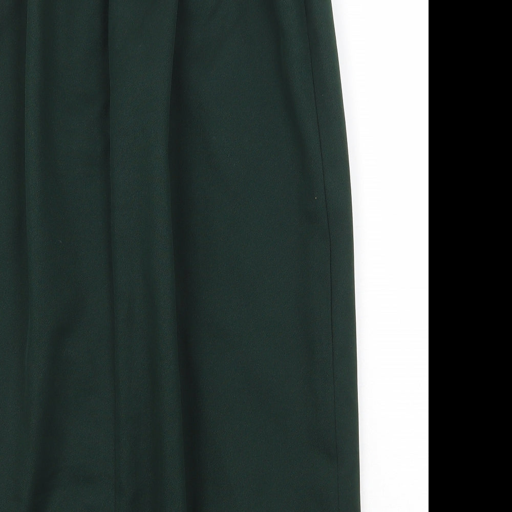 Slimma Womens Green Polyester Straight & Pencil Skirt Size 14