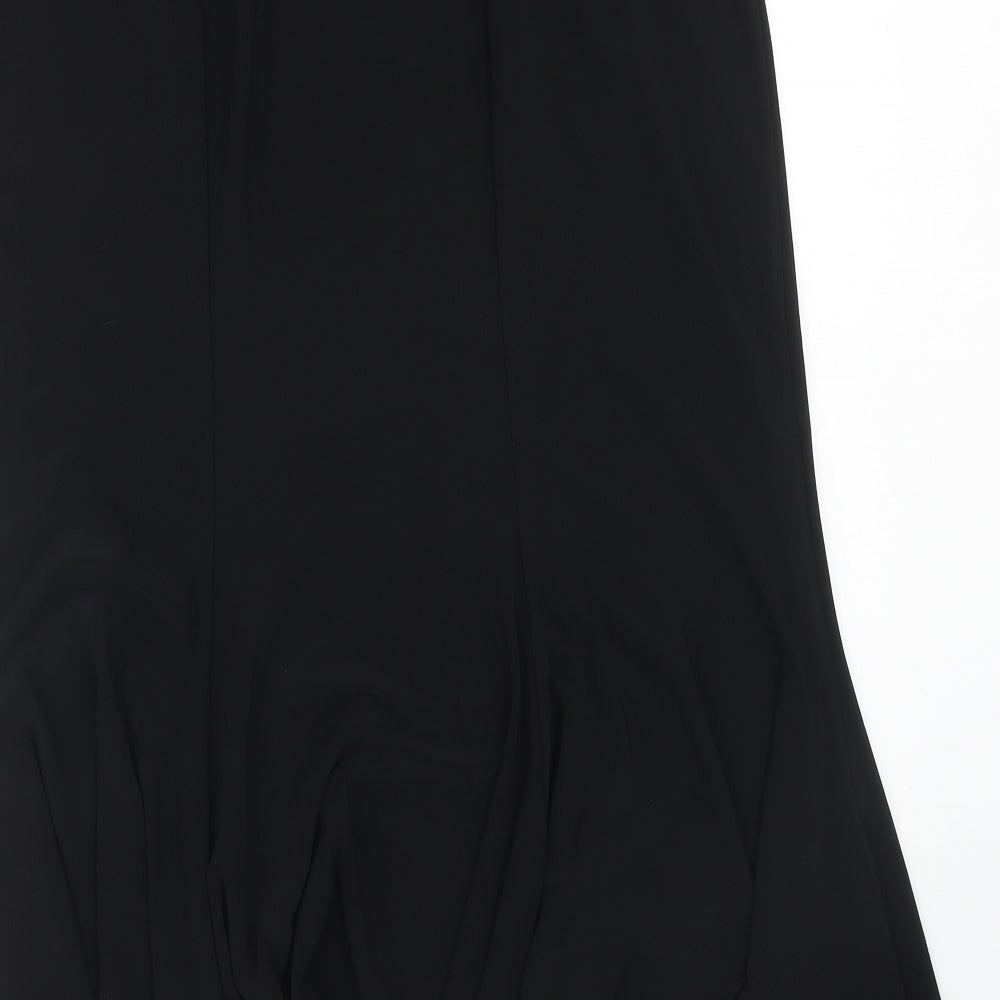Stephan Womens Black Polyester Swing Skirt Size XL
