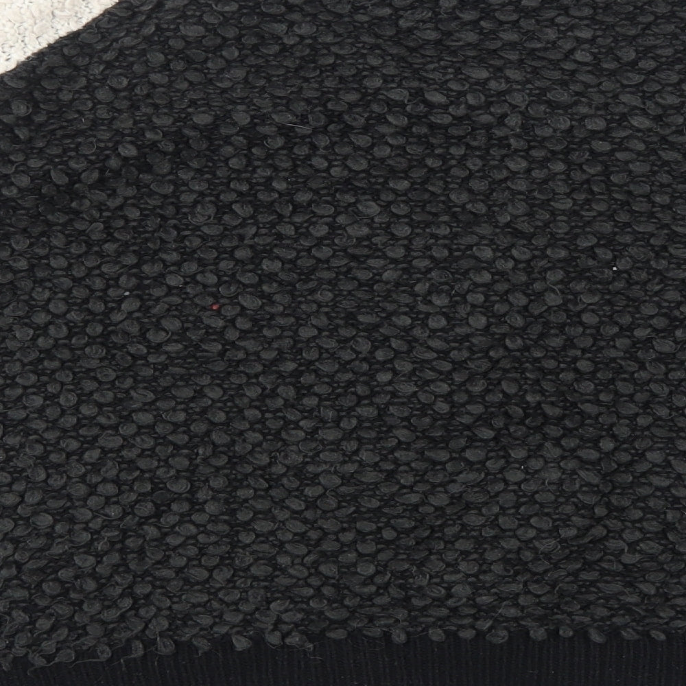 NEXT Womens Black Round Neck Acrylic Pullover Jumper Size 12