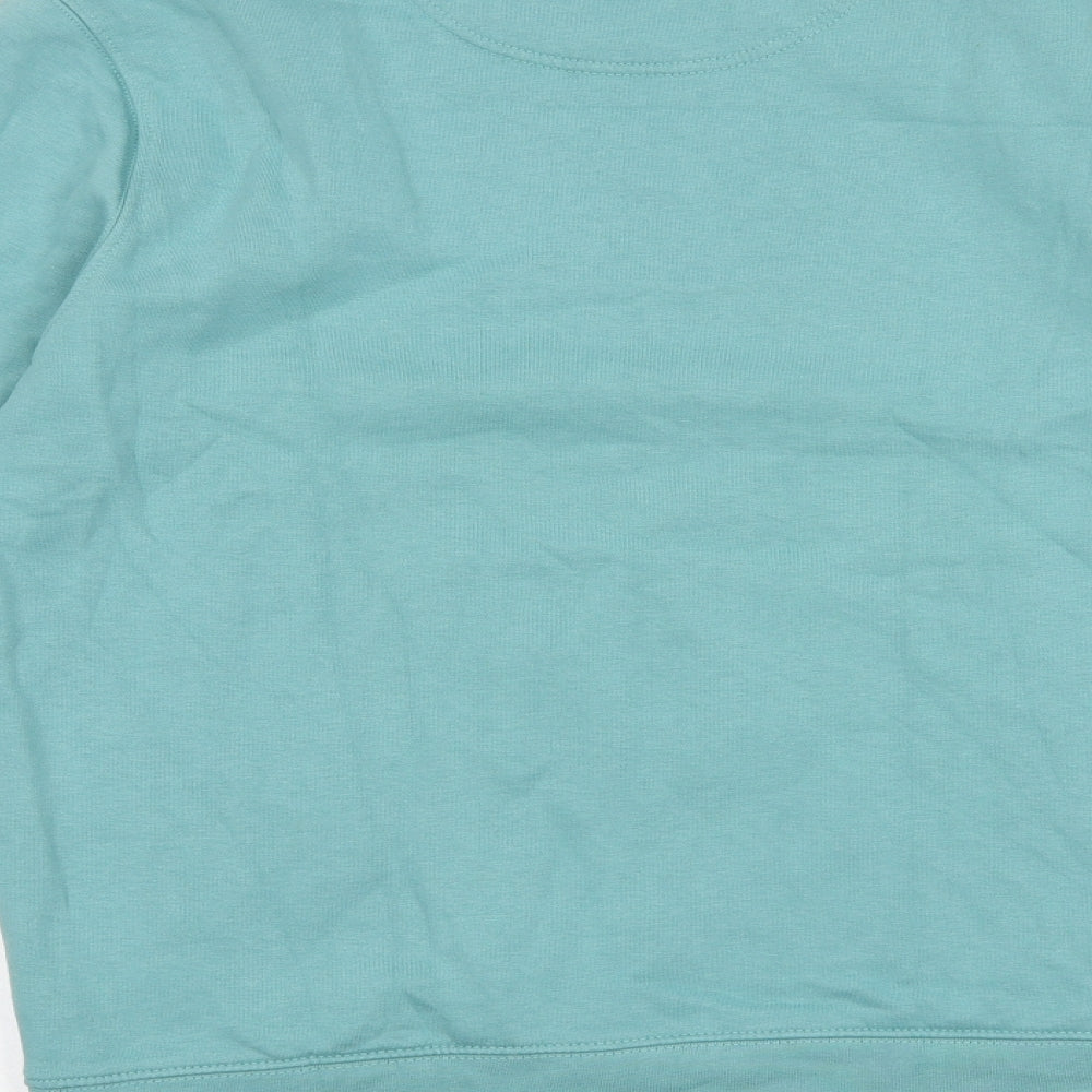 Preworn Mens Green Cotton Pullover Sweatshirt Size L - What's your pleasure?