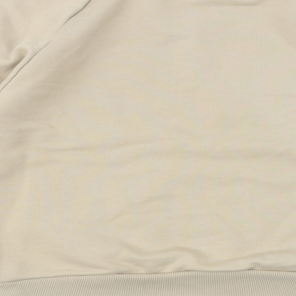 Preworn Mens Beige Cotton Pullover Sweatshirt Size M