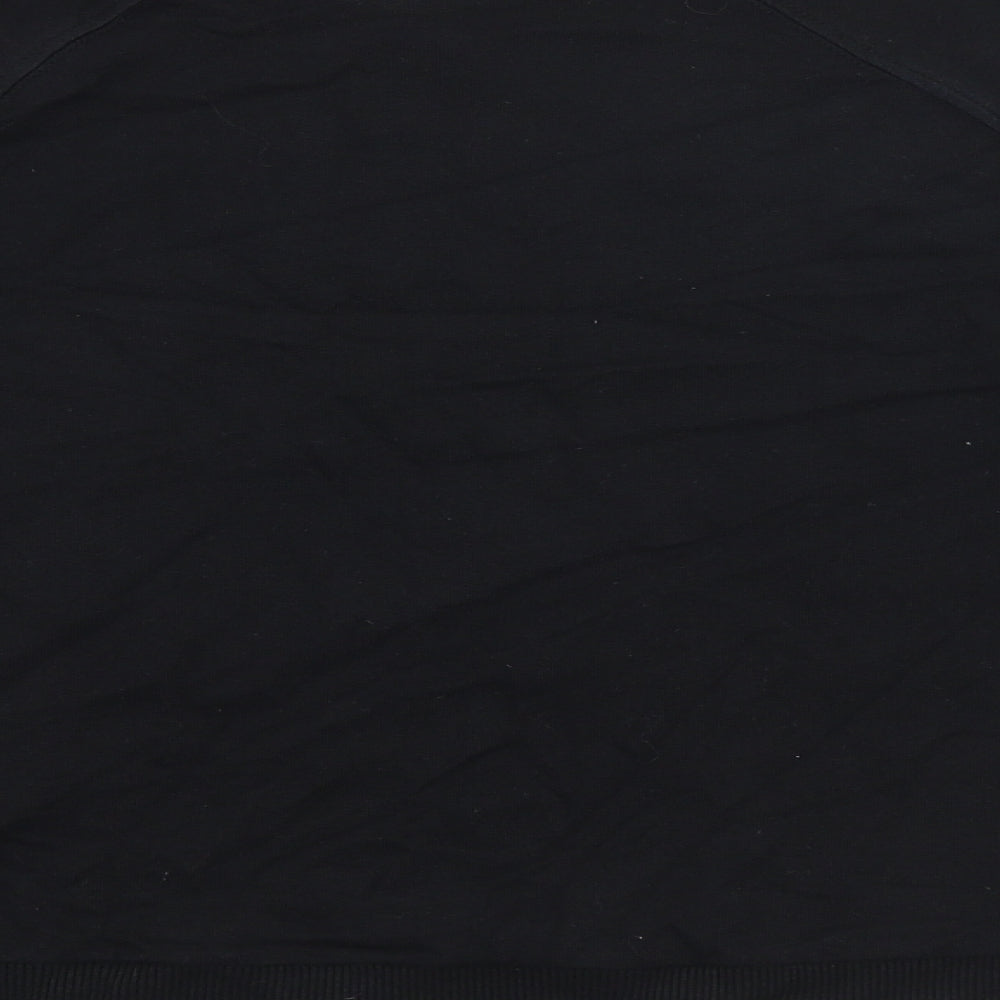 ASOS Womens Black Cotton Pullover Sweatshirt Size 6 Pullover