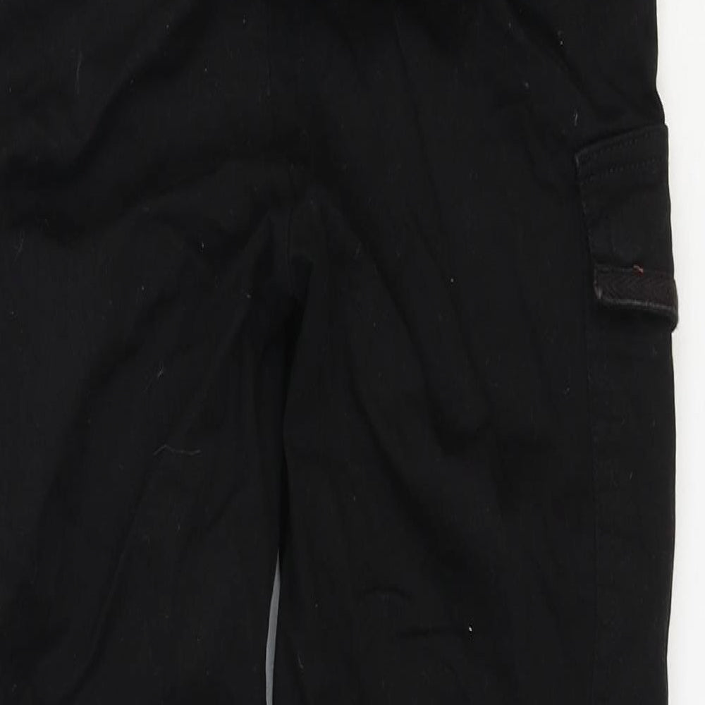 H&M Womens Black Cotton Skinny Jeans Size 10 Regular Button