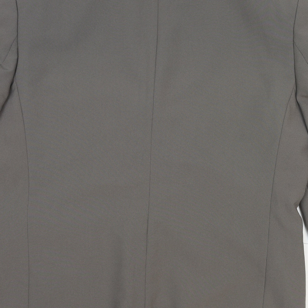 Taylor & Reece Mens Grey Polyester Jacket Blazer Size S Regular