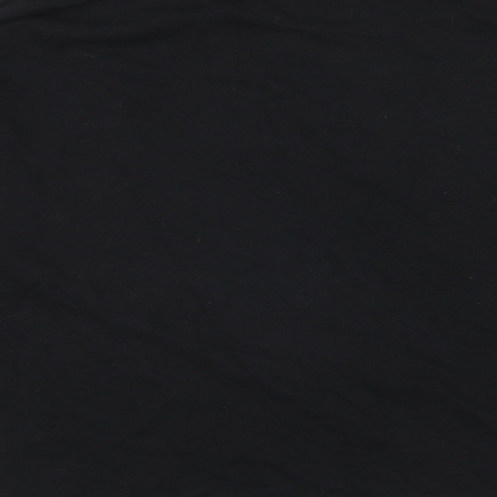 New Look Womens Black Cotton Pullover Sweatshirt Size 14 Pullover - Christmas