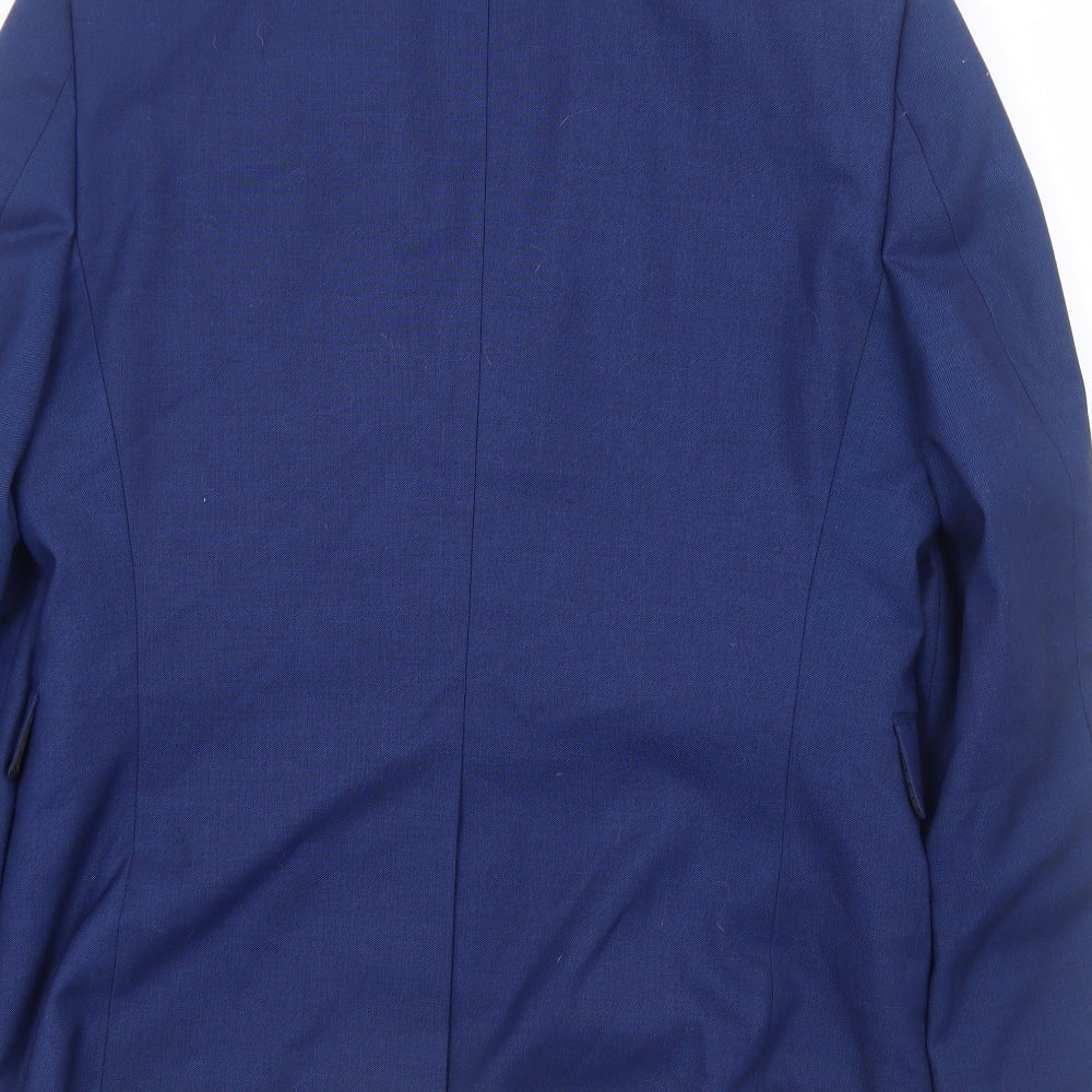 Burton Mens Blue Polyester Jacket Blazer Size S Regular